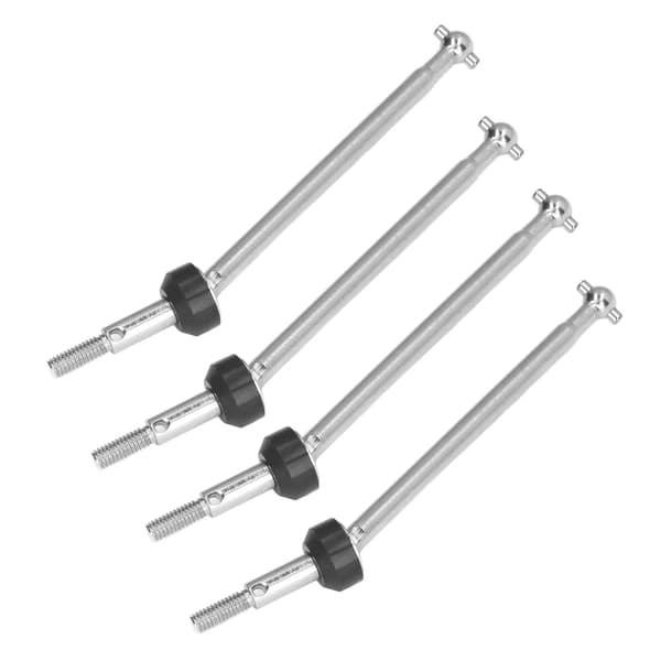 4 stk. RC Front CVD Drivaksel til Wltoys 1/10 RC Bil Glat Kørsel Rustbeskyttelse Stål RC Drivaksel