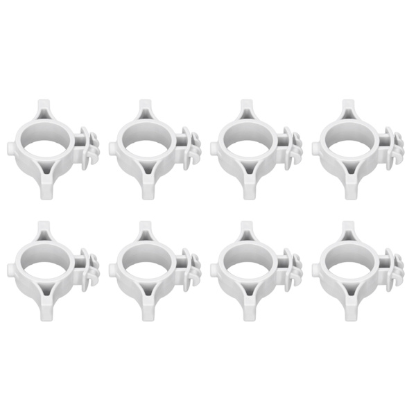 50 stk elektriske gjerdeisolatorer Pulse elektriske gjerdeterminalstangisolatorer med 3,2 cm hull for Farm Grey