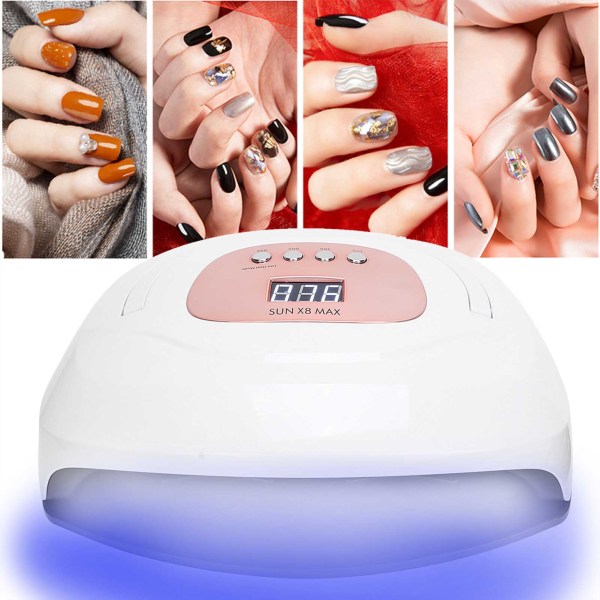 150W LED UV-negletørrerlampe Intelligent Timing Gel Polish Nail Curing Machine 100-240VEU stik