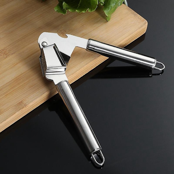 Hvitløkspresse i rustfritt stål for enkel knusing av hvitløk og ingefær med ergonomisk design