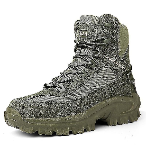 Military Combat Boots for Men - Tactical Work Safety Shoes46 Green