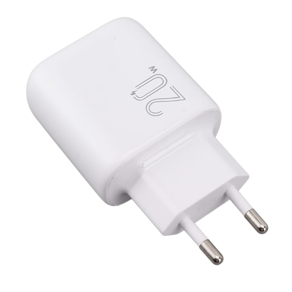 20W telefonkontakt strømforsyningadapter dobbel port PD-kontakt QC 3.0 telefonveggladerkontakt for smarttelefon EU 100-240V