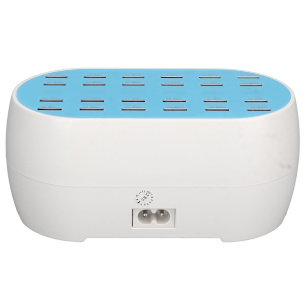 USB-ladestasjon 160W 24 porter Smart Chip Multippel USB-skrivebordslader for hotellbutikkskole 100‑240V EU-plugg