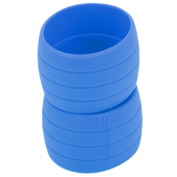 Sykkel silikon elastisk stropp Festering AntiSkip Plugger Stroppløkker for Road Bike Bar Tape (blå)