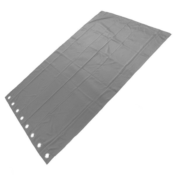 Grommet Mørklægningsgardiner Punch Free Termisk Isolerede Rum Mørklægning Gardiner til Soveværelse Stue Grå 132x213cm / 52.0x83.9in