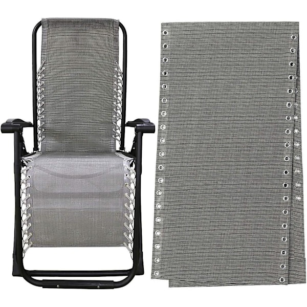Ersättningstyg för Gravity Chair - Loungestol Reparationsverktyg Canvas för Utomhus Patio Strand Pool Gräsmatta Camping