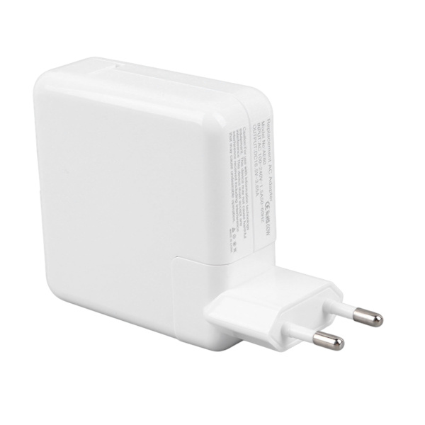 Snabbladdningsadapter Bärbar PD Snabbladdare 60W Laddare för OS X Laptop EU-kontakt 110‑240V