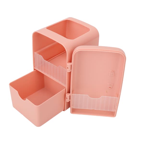 Makeup Børste Opbevaringsboks Mini Plast Kosmetik Vat Container Køleskabsform