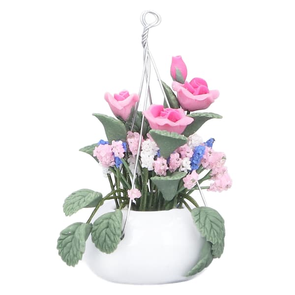 Mini blomsterpotte levende udsøgt 1:12 miniature scene model dukkehus tilbehør til over 3 år