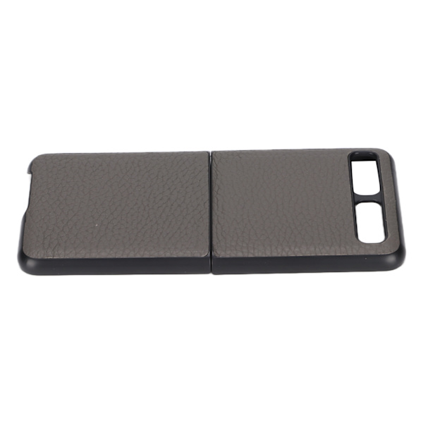 Lædertelefonetui Beskyttende Cover til Samsung Galaxy Z Flip Anti Scratch Cover ShellGrå Type 1
