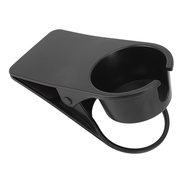 Kopholder Klemme Skrivebord Side Glas Krus Flaske Klemme Stativ Plastik til Hjemmekontor Opbevaring Sort