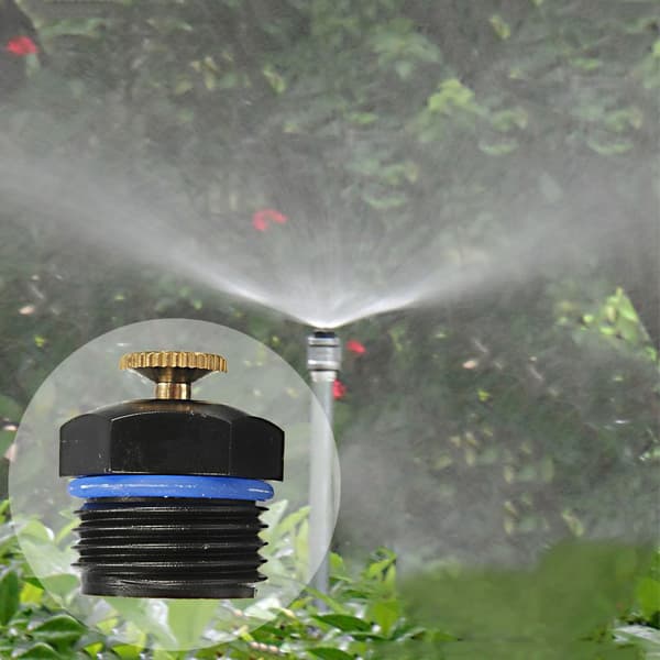 1/2 tomme Mini Centrifugal Sprinklerhoved Justerbart til Plæne Drivhus Vanding Refraktion Forstøvning