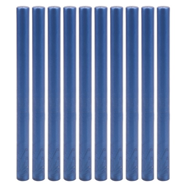 10 stk forseglingsvokspinner flerfarget små runde stempelverktøy for gjør-det-selv-invitasjonskort konvolutter (sjøblå)