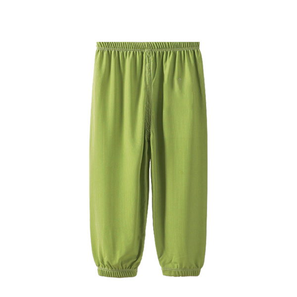 Børns lange bloomers i ren farve, åndbare, løse, afslappede lanternebukser til sommer, småbørn, piger, drenge F08 110cm / 43,3in