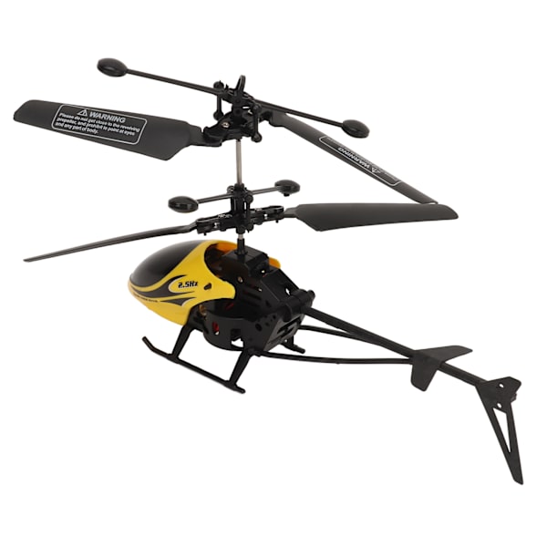 Miniatyr RC helikopter med lätt laddning Elektrisk RC drönare flygplan Höjdhållning Helikopterleksak för alla åldrar Gul