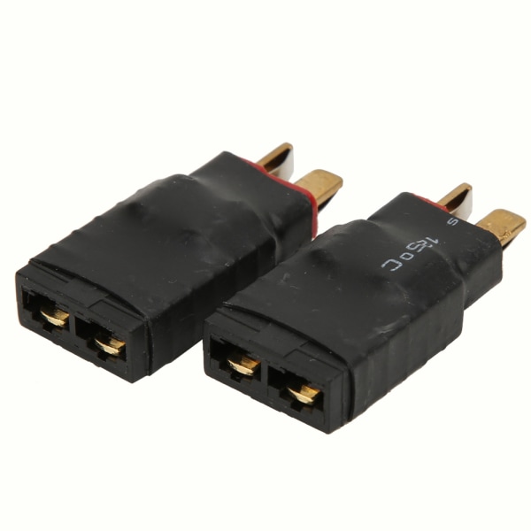 2 stk mandlige dekaner til kvindelige til Traxxas trådløs adapter RC NiCd batteriopladerstik