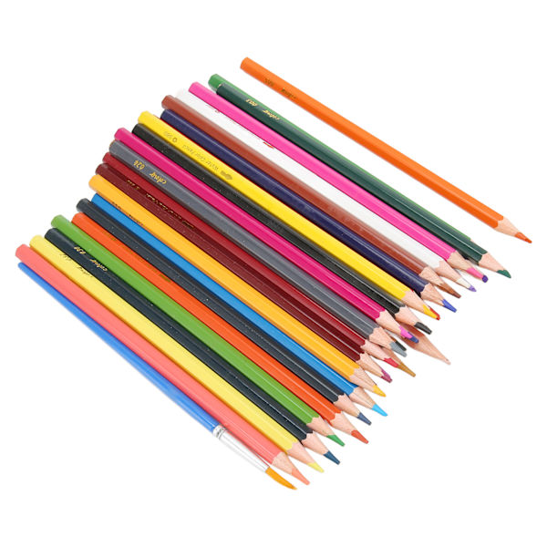 Vesivärikynät Valikoima värit Esiteroitettu Vibrant Hex Penholder Värilliset lyijykynät väritykseen maalaamiseen Suunnittelu 36 väriä