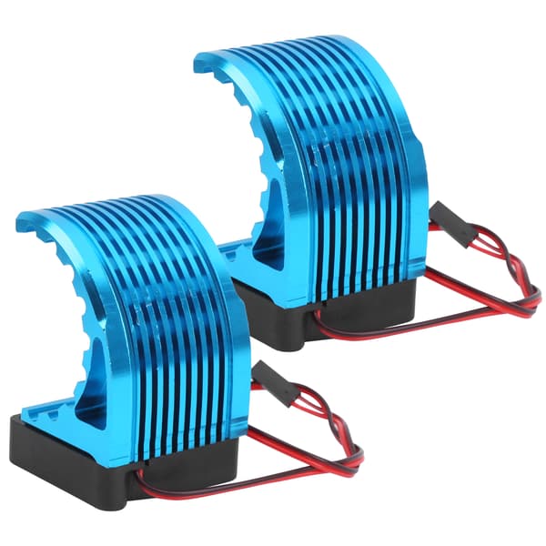 2 stk. Motor køleplade i aluminiumslegering 42MM Universal børsteløs motorkøleventilator til RC-bil