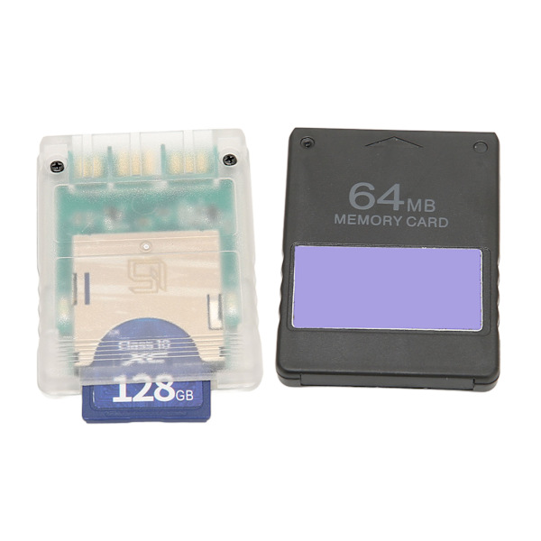 Spelkort Adapter Universal för MX4SIO-läsare med 128 GB Lagringskort 64 MB FMCBV1.966 Kort för PS2 Slim Konsoler