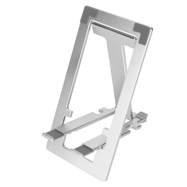 Telefonhållare Fällbart Bordsstativ Aluminiumlegering Skrivbord Bärbar för Hemmakontor Silver
