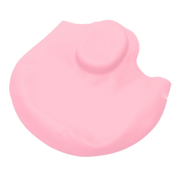 Høj Elasticitet Børne Silikone Badehætte 3D Ørebeskyttelse Badehætte til Kort Langt Hår Pink