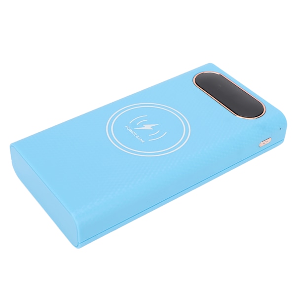 10W 5W 6 21700 Akkukotelo Hitsaus Ilmainen Power Bank Box Kit DIY Langaton laturi Case Sininen