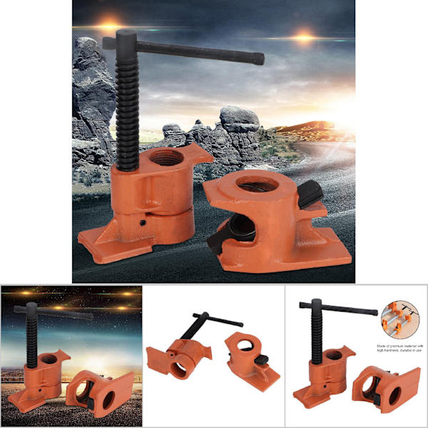 1 STK 3/4 tums rörklämma käftar Skruvfixtur Set Woodworking Tool Kit (vanlig)