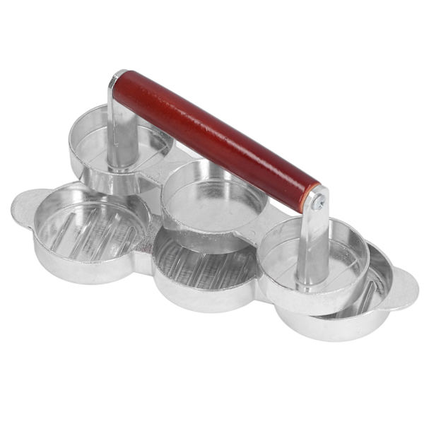 Hamburger Press Patty Form Mini Burger Press Maker för Utomhus Picnic Camping Grill