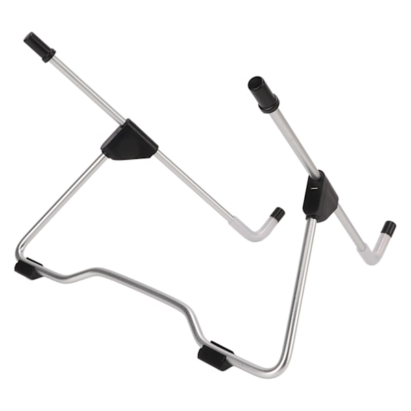 Justerbar sammenklappelig tabletstativ i aluminium til luftfart - Multifunktionel tabletstativholder med varmeafledning - Sort