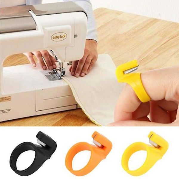 3 st/Set Finger Craft Nål Hem Plast Syring Trådskärare Symaskin Hushållstillbehör