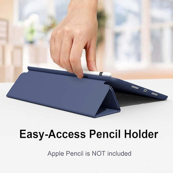 Lavendellila, Skyddsfodral för iPad10.2/iPad10.5/iPad9/iPadAri3, Tunt och Mjukt Trefaldigt Ställ Smart Fodral, Automatiskt Sov-/Vakna-fodral med Penna