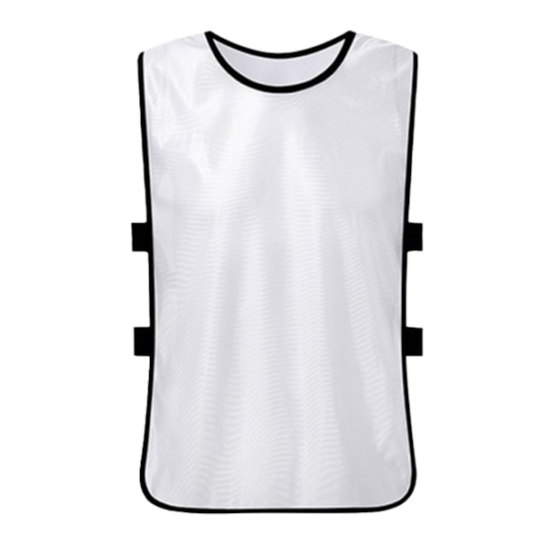 Scrimmage Training Vest Mercerized Cotton Team Training Practice Vest for Outdoor Sports Soccer Football Basketball Volleyball White Kid