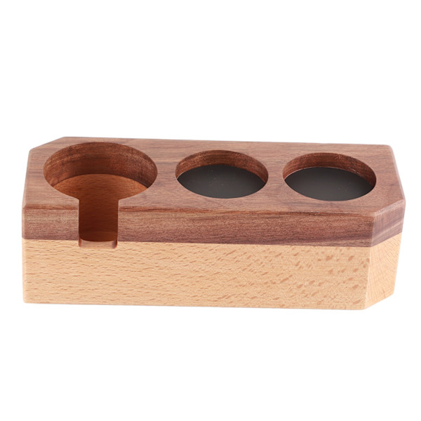 Tamping Station Tjock Trä Anti Slip Mattor Elegant Multifunktion Tamper Hållare för 51 54 58mm Portafilter Distributör Stor