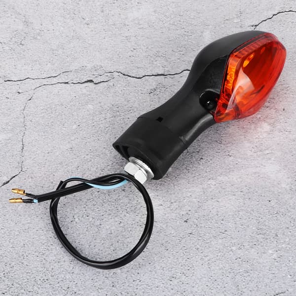 1 par blinklysindikatorlampe egnet til Honda CRF250L motorcykel modificeret sort gul