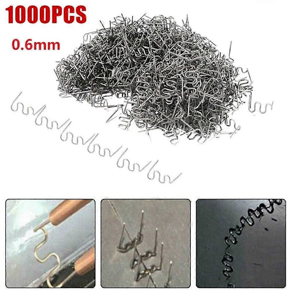 1000 kpl 0,6 mm S-aalto auton puskurin korin muoviniitille