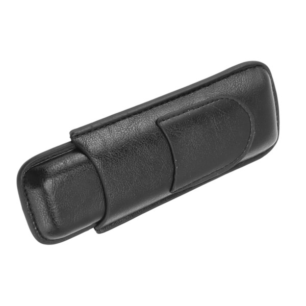 Elegant 2-fingers cigarrhållare i läder, ingen blekning, bärbar för resor