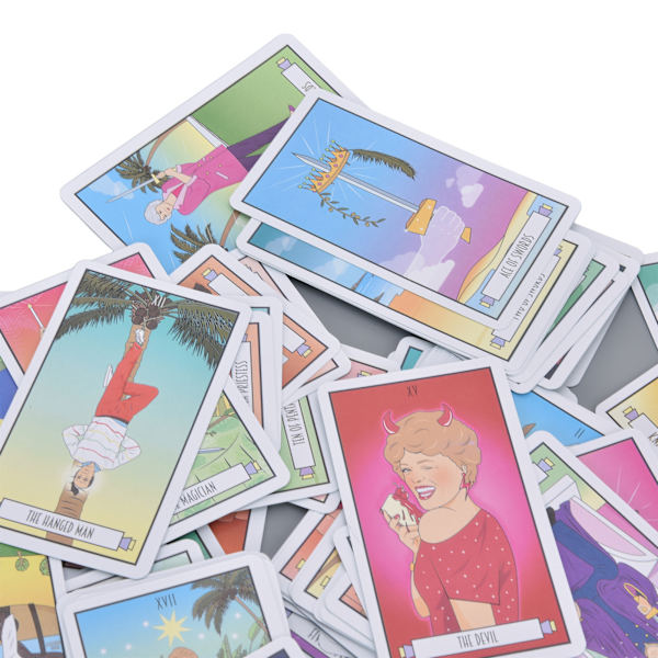Golden Girls Tarot Cards - 78 stk æskesæt til kærlighed, ægteskab, venskab, sundhed og rigdom forudsigelse