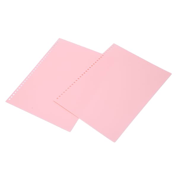 20 st arkivskydd pappersbindningsomslag matt A4 30 hål PP-plast för presentation rosa