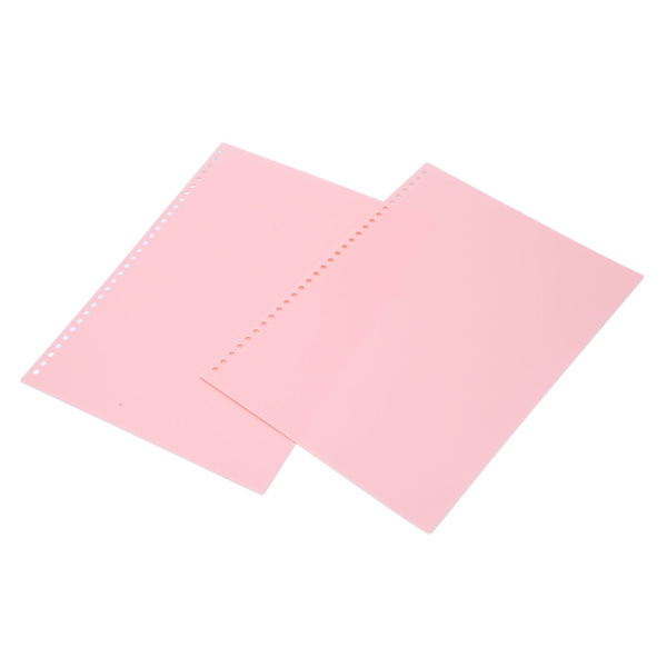 20 stk arkbeskytter papirinnbundet omslag matt A4 30 hull PP plast for presentasjon rosa