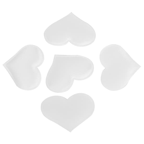 DIY Håndlaget Hjerteformet Bryllupsdekorasjon Valentinsdag Jubileumsfestutstyr (3,2 cm Hvit 500 stk pose)