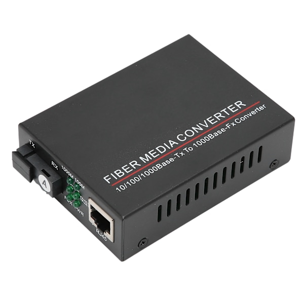 Fiber Transceiver Holdbar TBC‑MC3612ES 20A 20km/SC/1310nm Fiberoptisk Router 100‑240VUK Stik