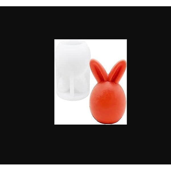 Silikoneform til stearinlys - Påskehare design (1 stk.)