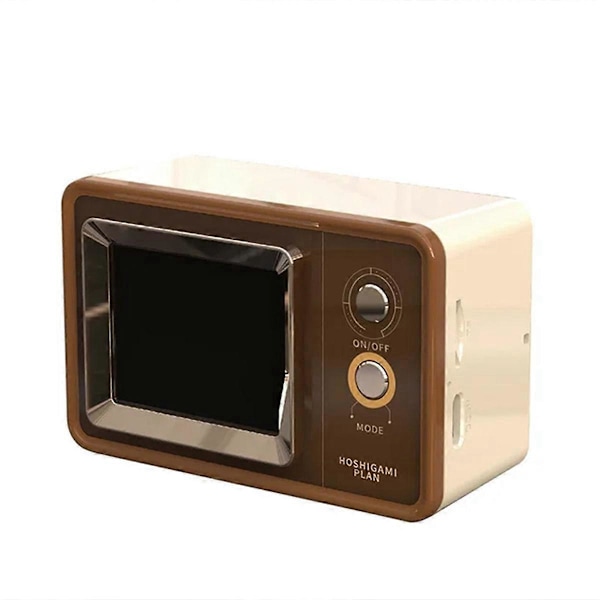 Retro Bluetooth-högtalare Vintage Ljudsystem Brun