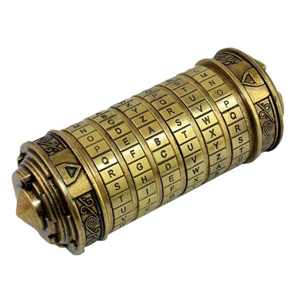 Låsleksaker Metall Cryptex Lås Retro Bröllop Alla hjärtans dag Present Brev Lösenord Cylinder Bröllop Alla hjärtans dag Present