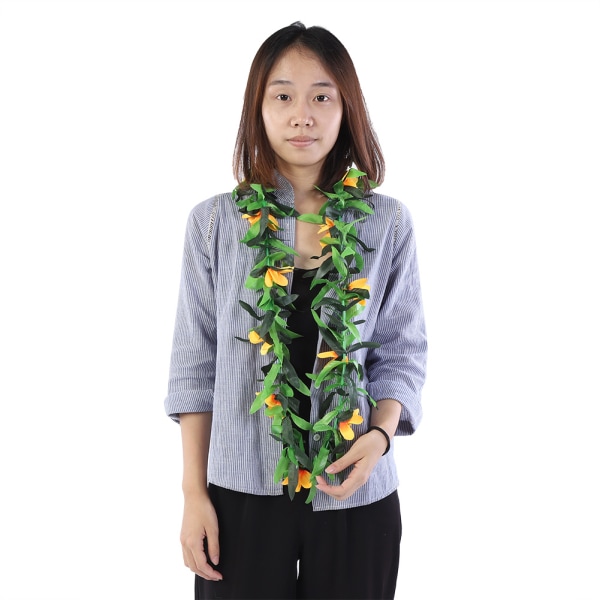 3 kpl erivärisiä Hawaiian Leis Tropical Party -simuloituja kukkalehtiä seppeleen kaulakoru