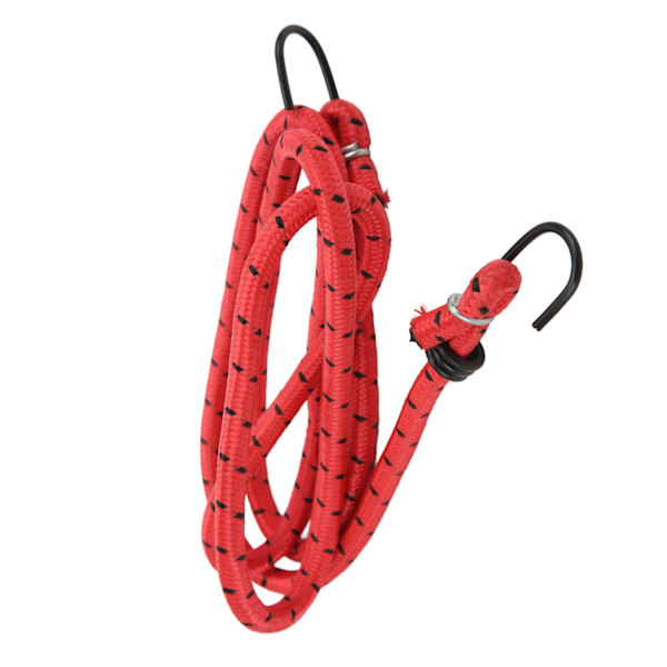 Bungee snore med kroge Elastisk gummi Bungie Cords stropper til cykelbagageholder CampingRed