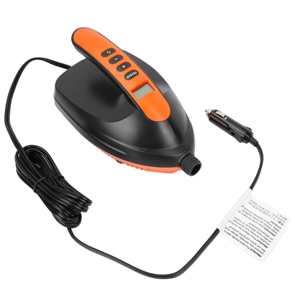 Høytrykks bærbar 12V digital luftpumpe for SUP & Paddle Board