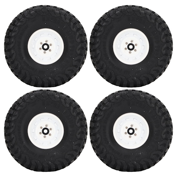 4 st RC-däck 1,9 tum bredd 10 hål RC gummihjul uppgraderingstillbehör för SCX10 1/10 RC-bil