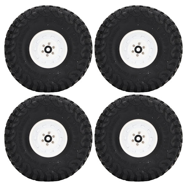 4 stk. RC-dekk 1,9 tommer bredde 10 hull RC gummihjul oppgraderingstilbehør for SCX10 1/10 RC-bil