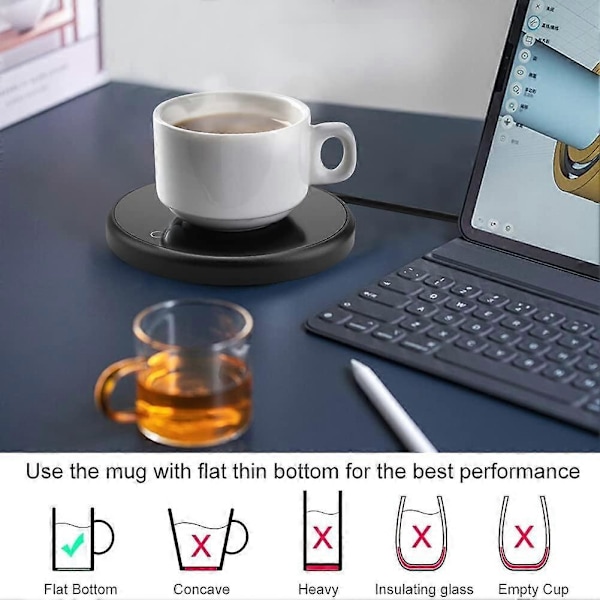 Lämplig Elektrisk Kaffemugg Värmare Portabel Automatisk Avstängning Skrivbordsdryck